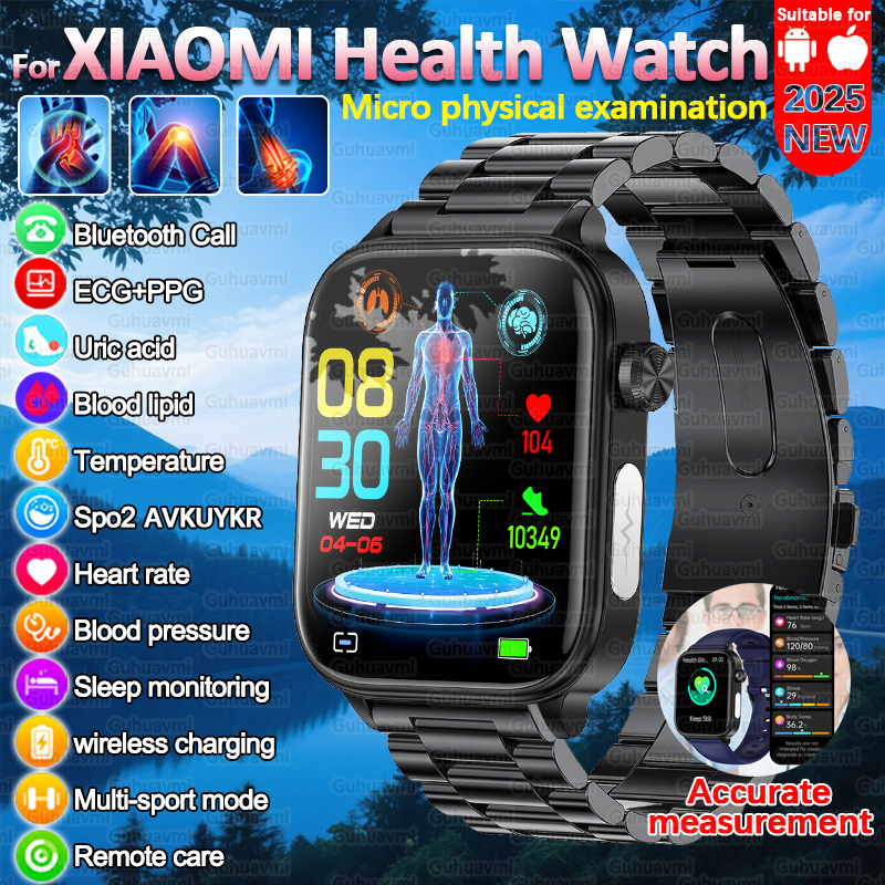 Fall Detection Watch - 2025 New For XIAOM1 ECG+PPG Blood