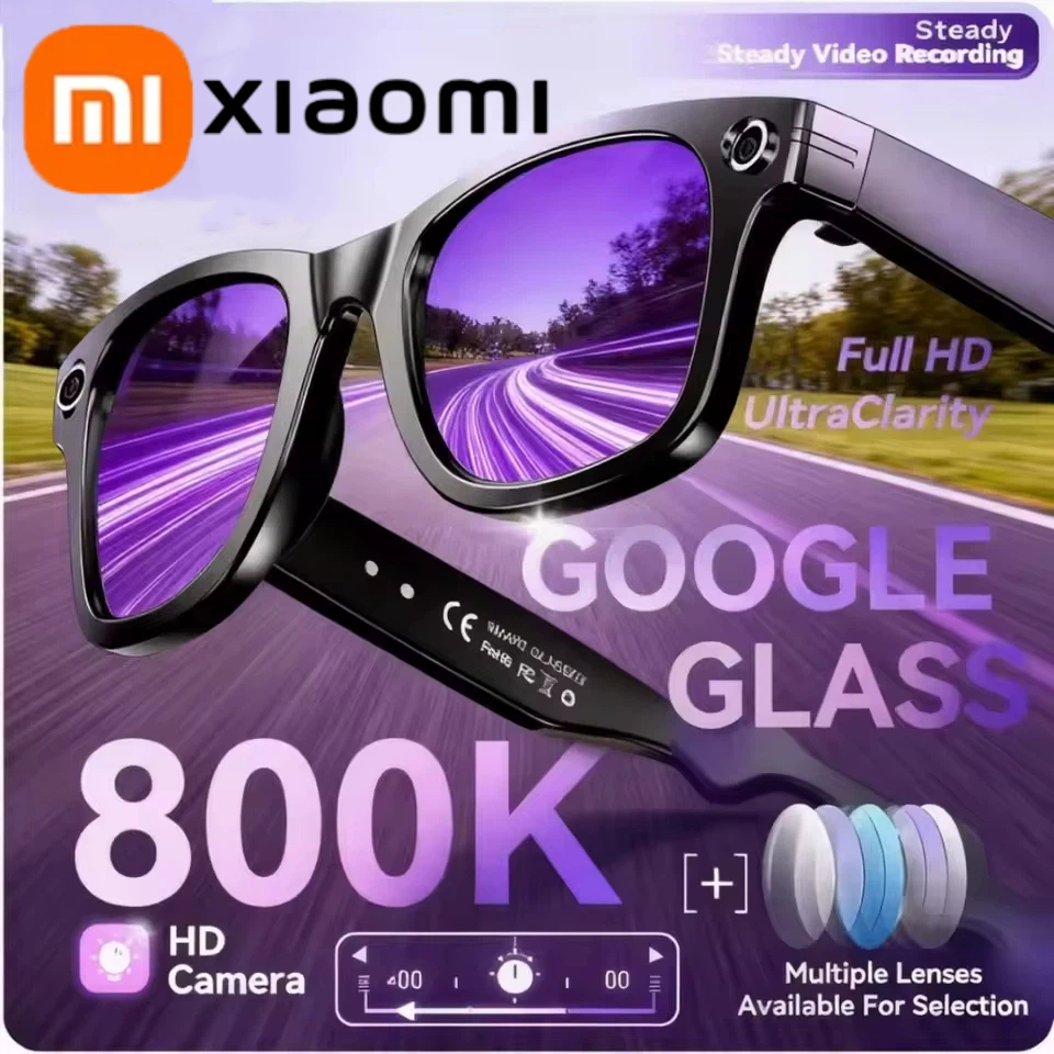Smart Glasses Lens - Xiaomi 800W Camera AI Glasses Color-Changing