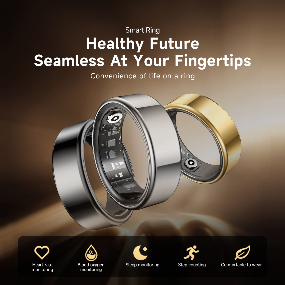 Temperature Ring Skin - New R09 Smart Ring Men Women