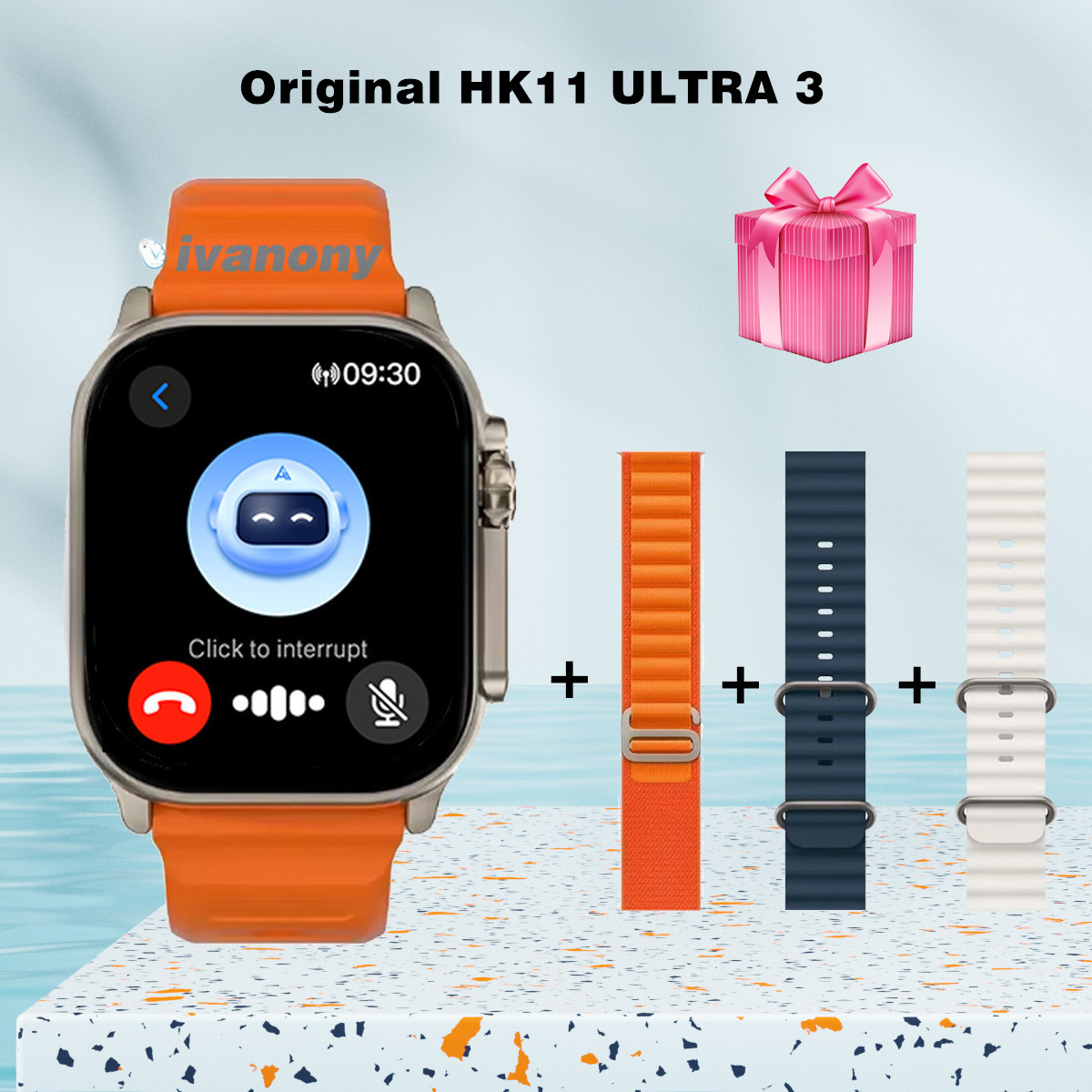 Fall Detection Watch - Original HK11 ULTRA3 Smart Watch Support