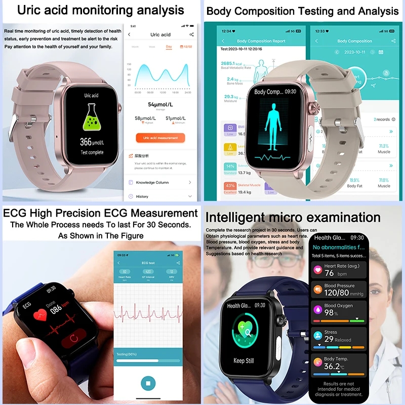 2025 New For XIAOM1 ECG+PPG Bl - đánh giá và giá Fall Detection Watch