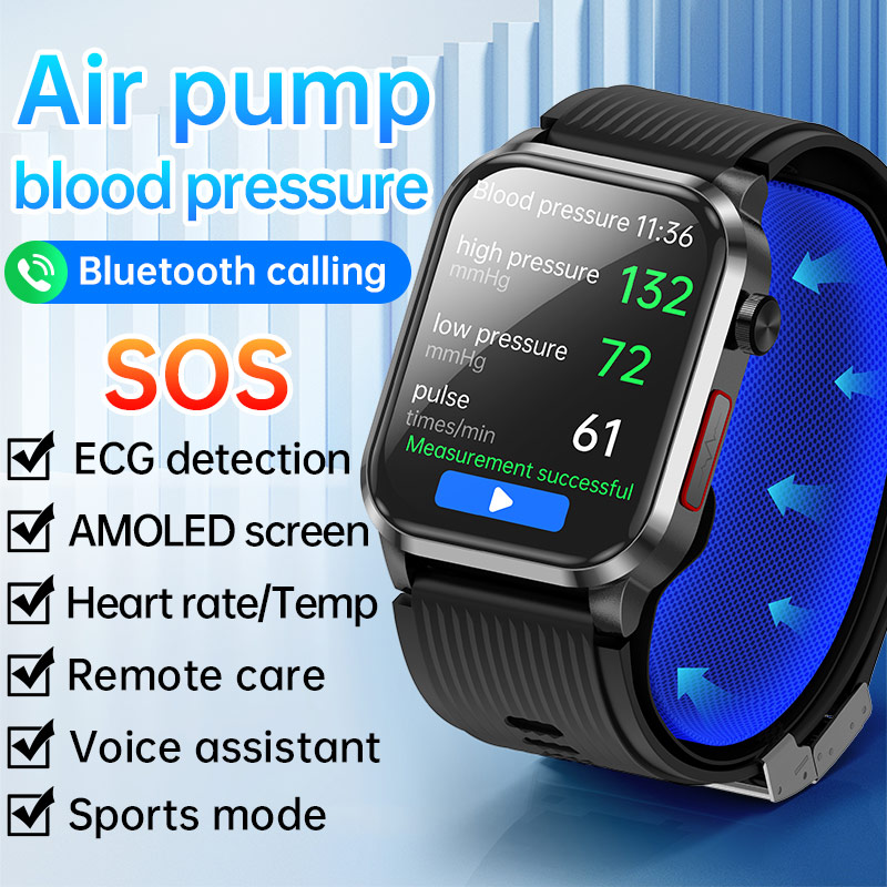P300pro BT Call Air Pump Airba - đánh giá và giá Fall Detection Watch