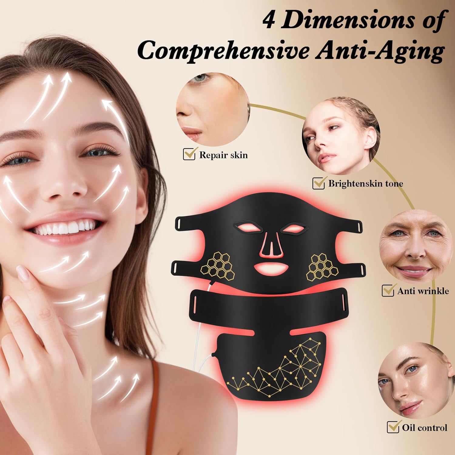 Red Light Therapy for Face and - đánh giá và giá Galvanic Skin Sensor