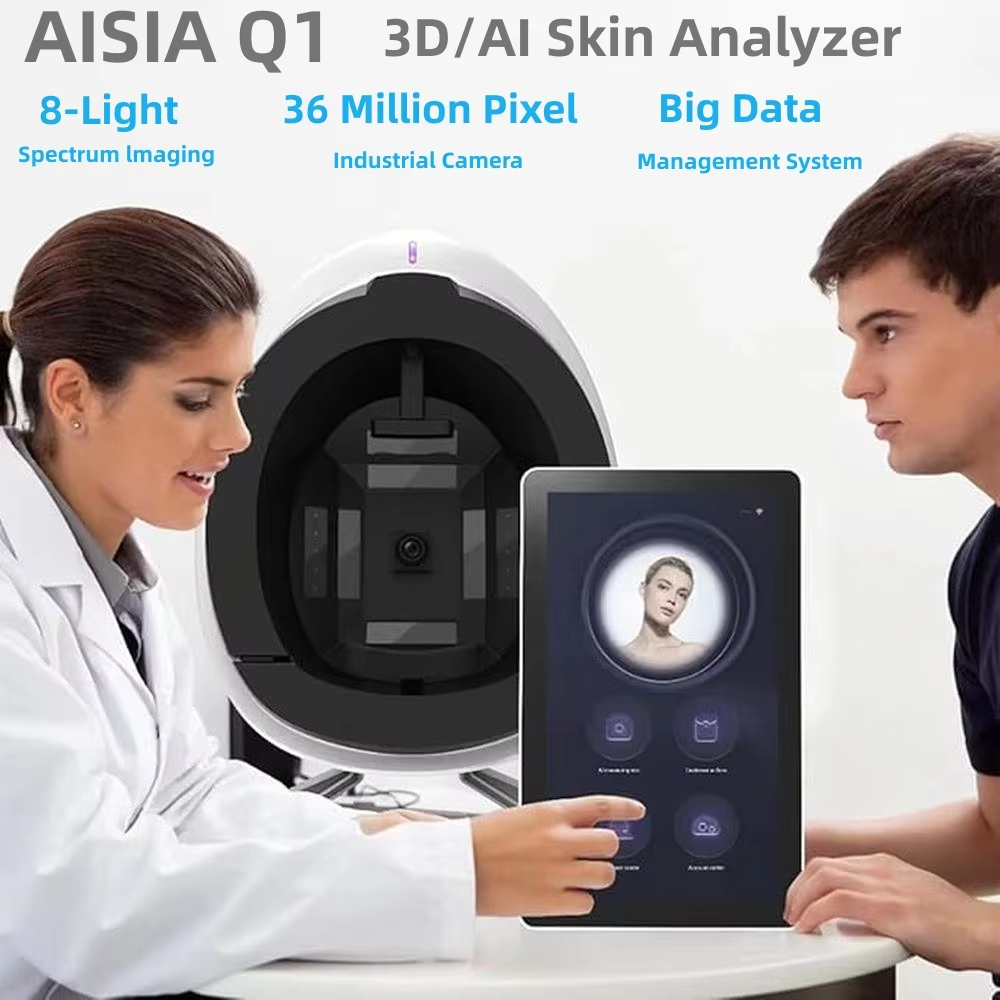 AISIA Q1 3D AI Facial Skin Ana - đánh giá và giá Galvanic Skin Sensor