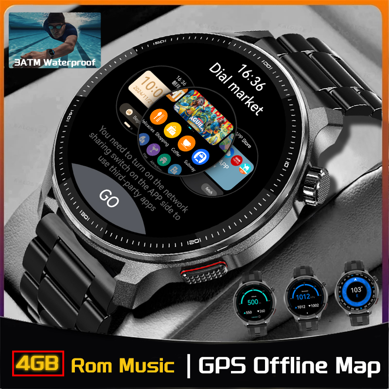 NEW 4G Memory GPS Offline Map  - đánh giá và giá Fall Detection Watch
