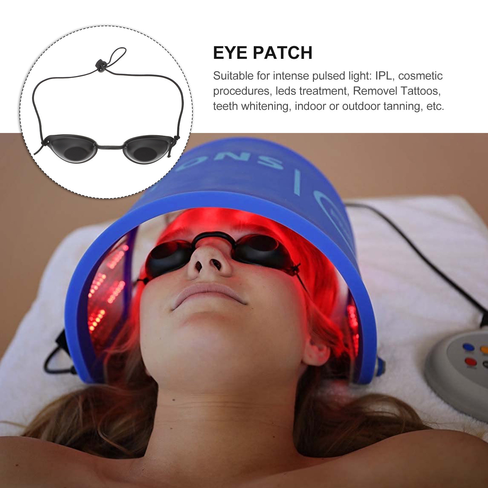 Safety Goggles Eye Patch for P - đánh giá và giá Light Therapy Glasses