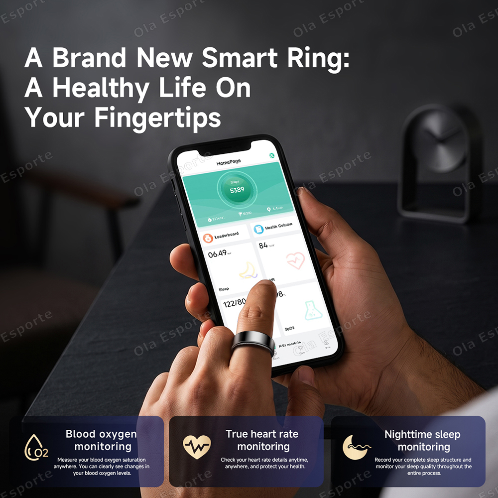 New R09 Smart Ring Men Women w - đánh giá và giá Temperature Ring Skin