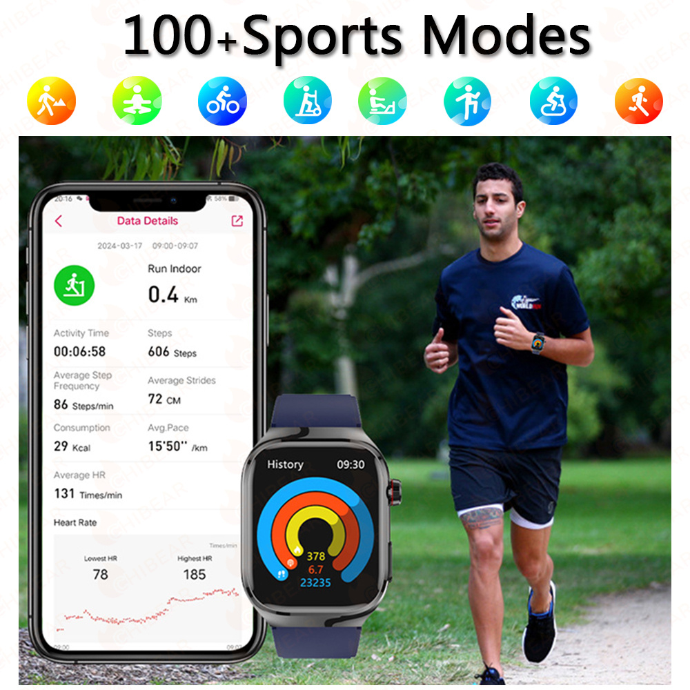 TK16 Smart Watch Men 2.04 Inch - đánh giá và giá Fall Detection Watch